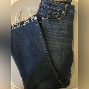 Ann Taylor Dark Blue Cropped Jeans